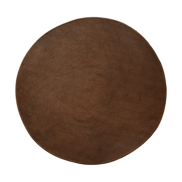 Knit rug Ø200 cm - Umber brown (Soft Rope) - Cane-line