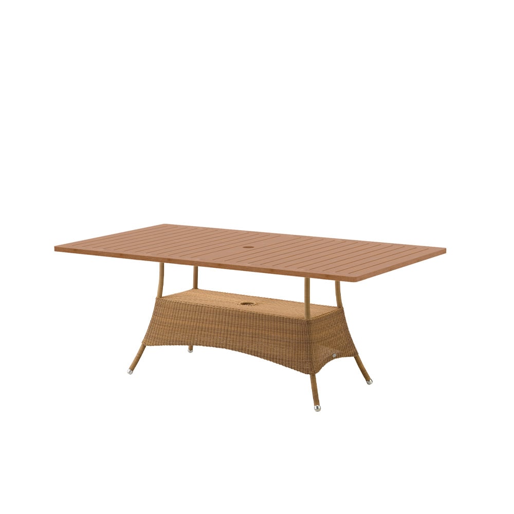 Cane-line Lansing dining table 100x180 cm Teak-weave natural