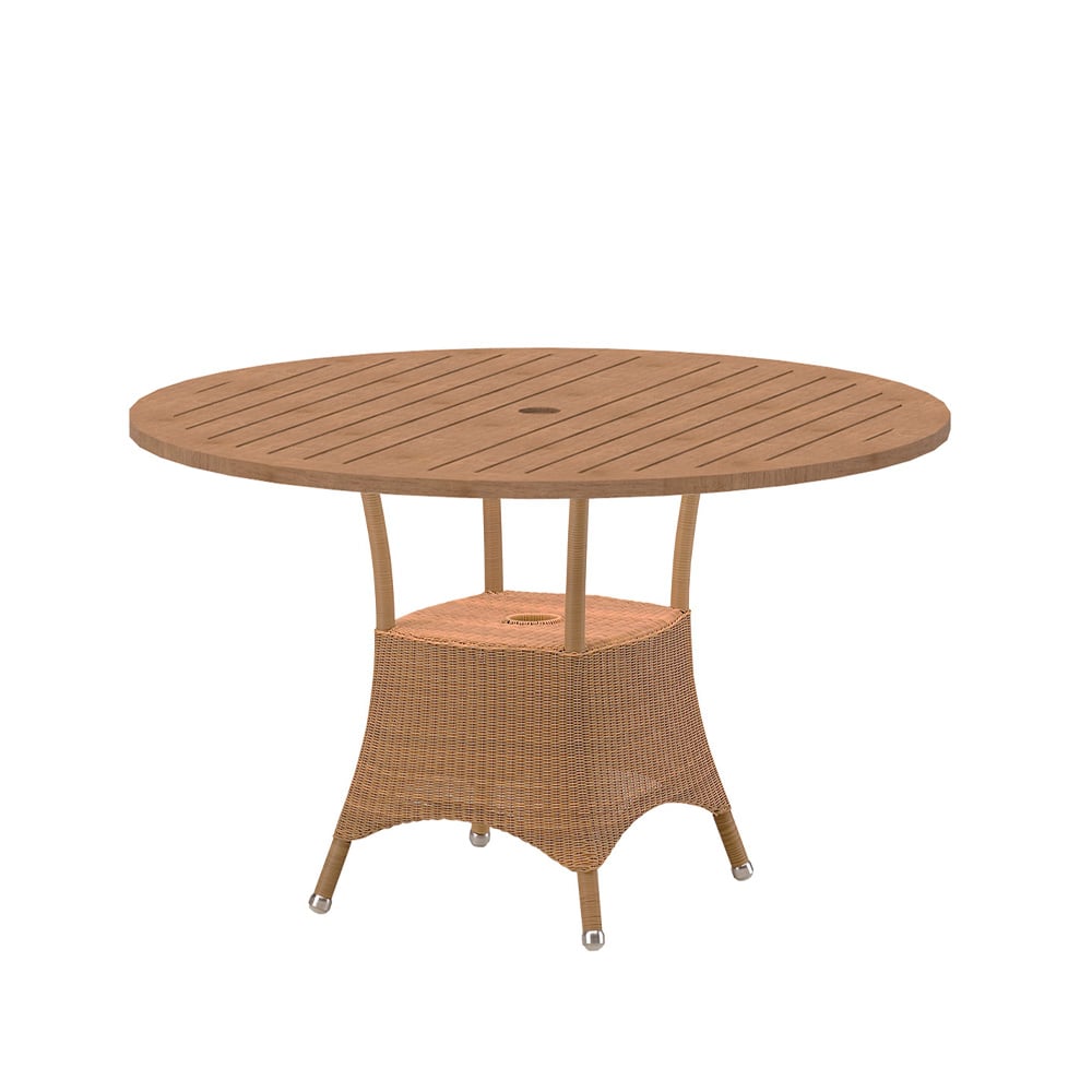 Cane-line Lansing dining table Ø120 cm Teak weave natural