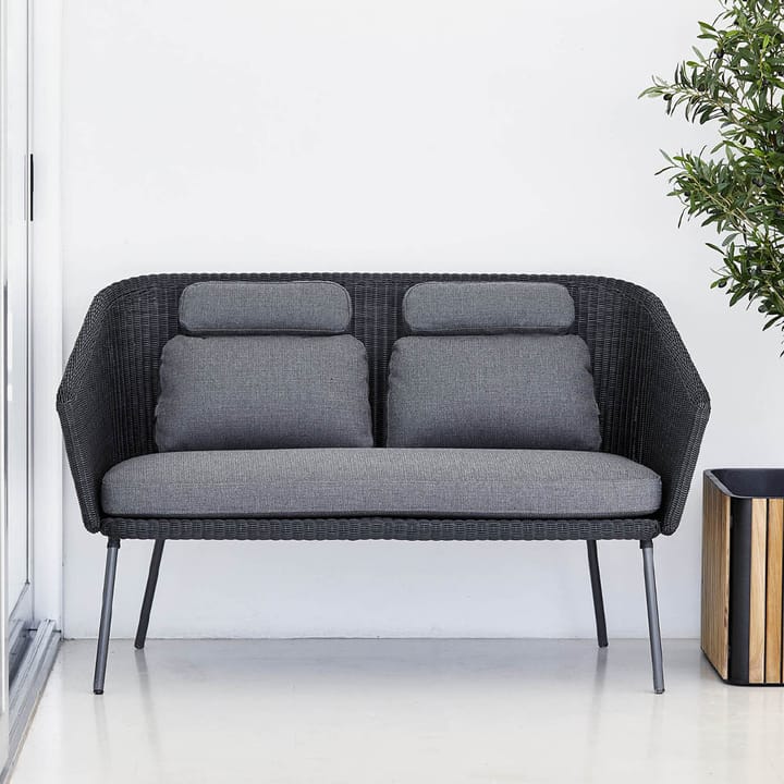 Mega bench - Graphic, incl. grey cushions - Cane-line