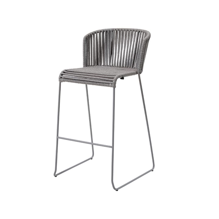 Moments bar stool - Grey - Cane-line