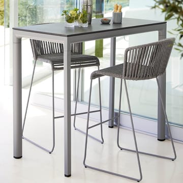 Moments bar stool - Grey - Cane-line