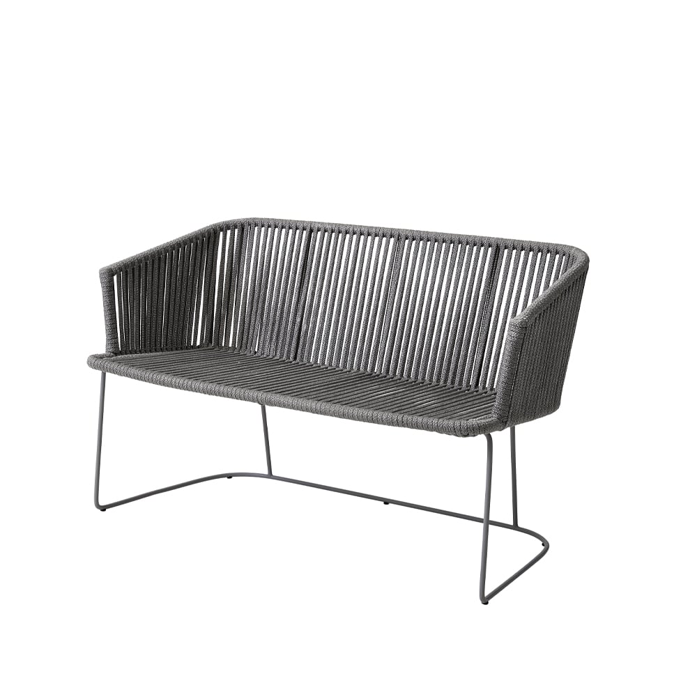 Cane-line Moments bench Grey