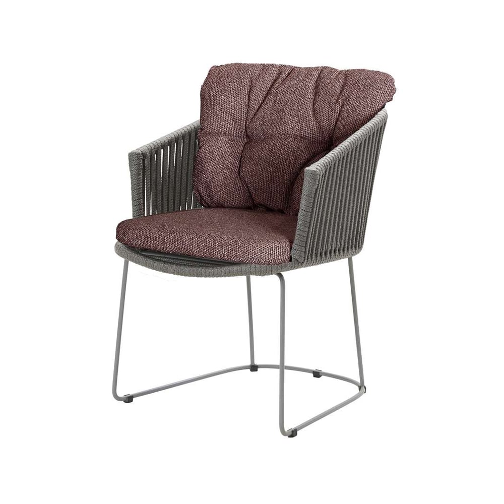 Cane-line Moments chair Cane-Line Natté dark bordeaux, Cane-Line soft rope