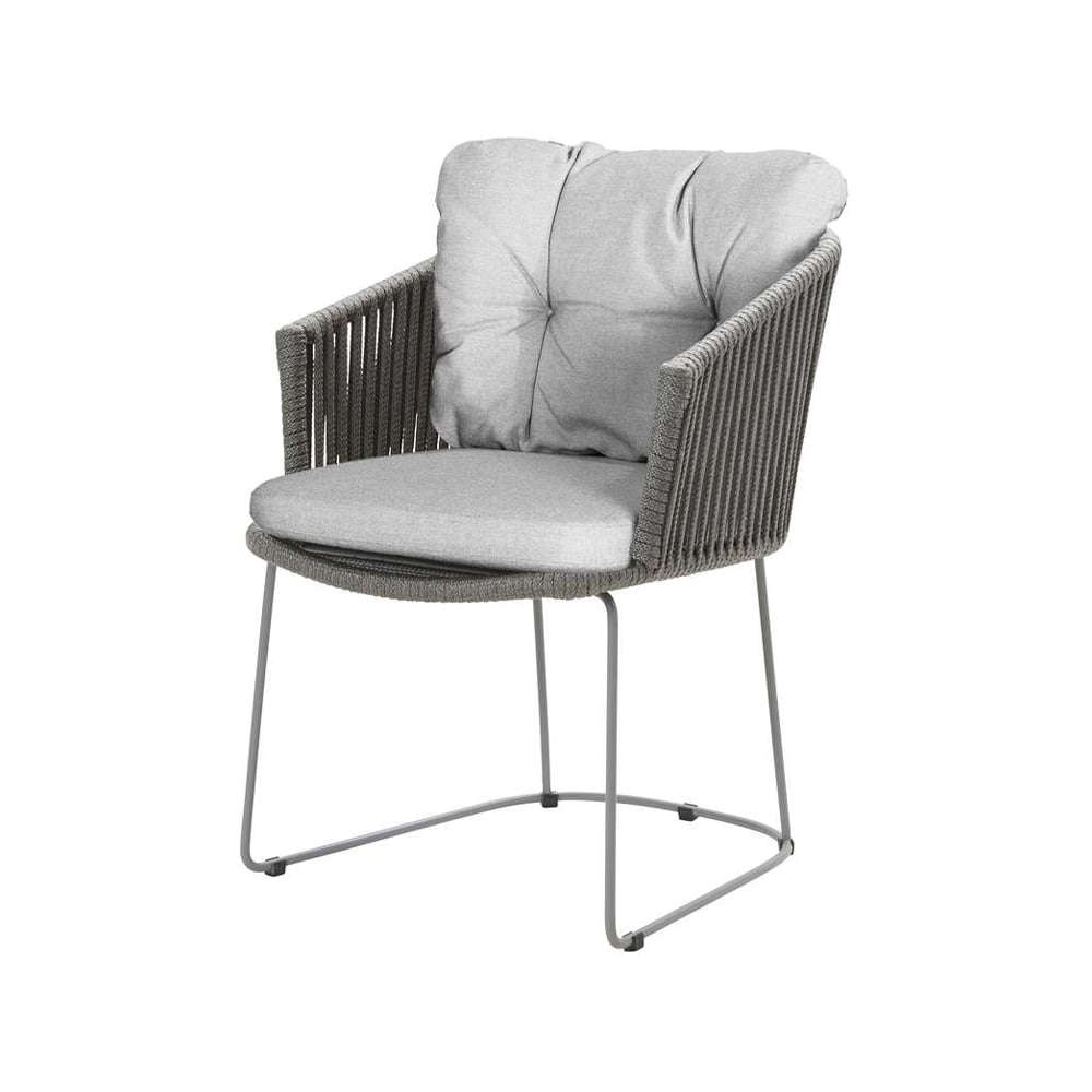 Cane-line Moments chair Cane-Line Natté dark grey-Cane-Line soft rope