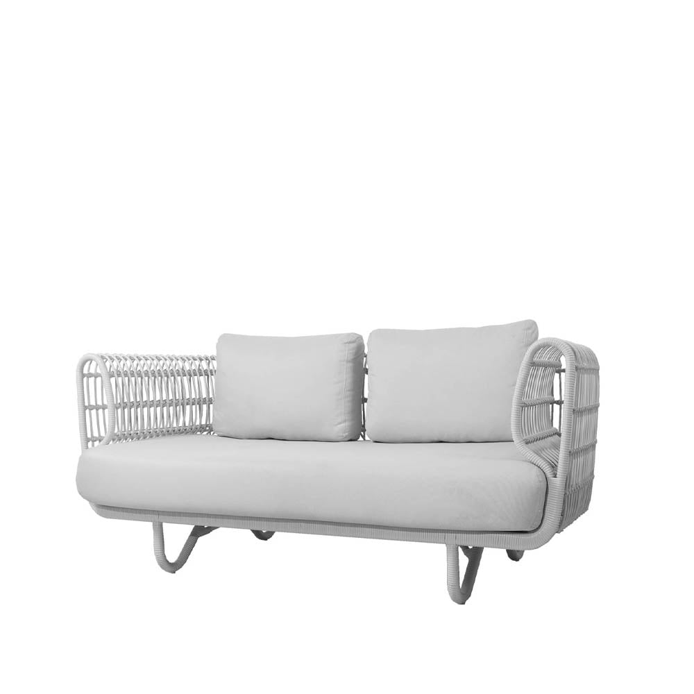 Cane-line Nest sofa 2-seater White, Cane-Line Natté white