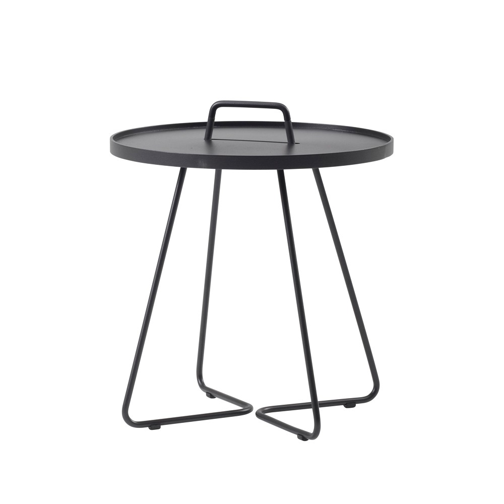 Cane-line On the move table Ø52 cm Black