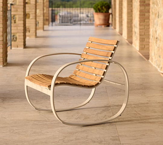 Parc rocking chair, Teak-sand Cane-line