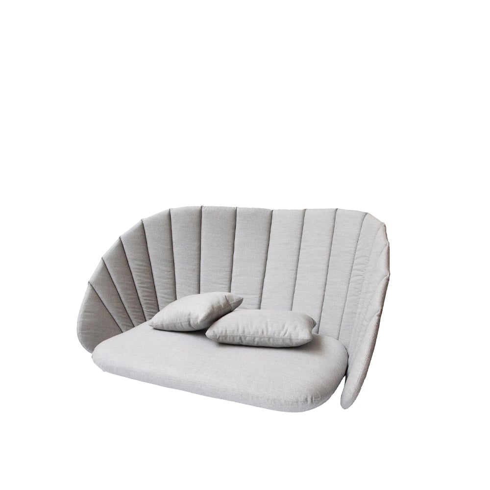 Cane-line Peacock cushion set sofa 2-seater Cane-line Natté light grey