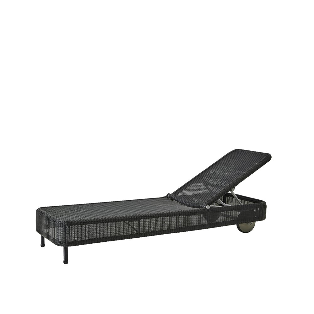 Cane-line Presley sun lounger weave Black