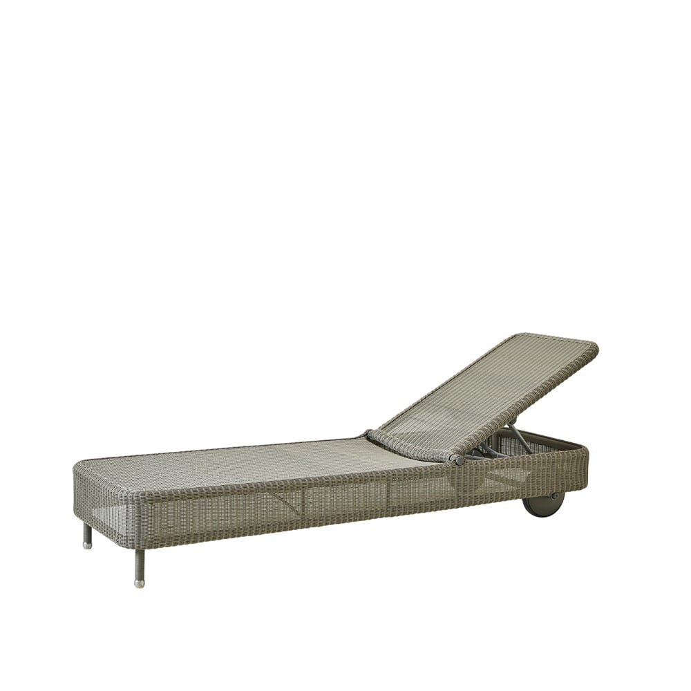 Cane-line Presley sun lounger weave Taupe