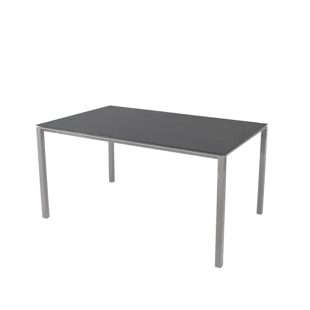 Cane-line Pure dining table Basalt grey-light grey 150x90 cm