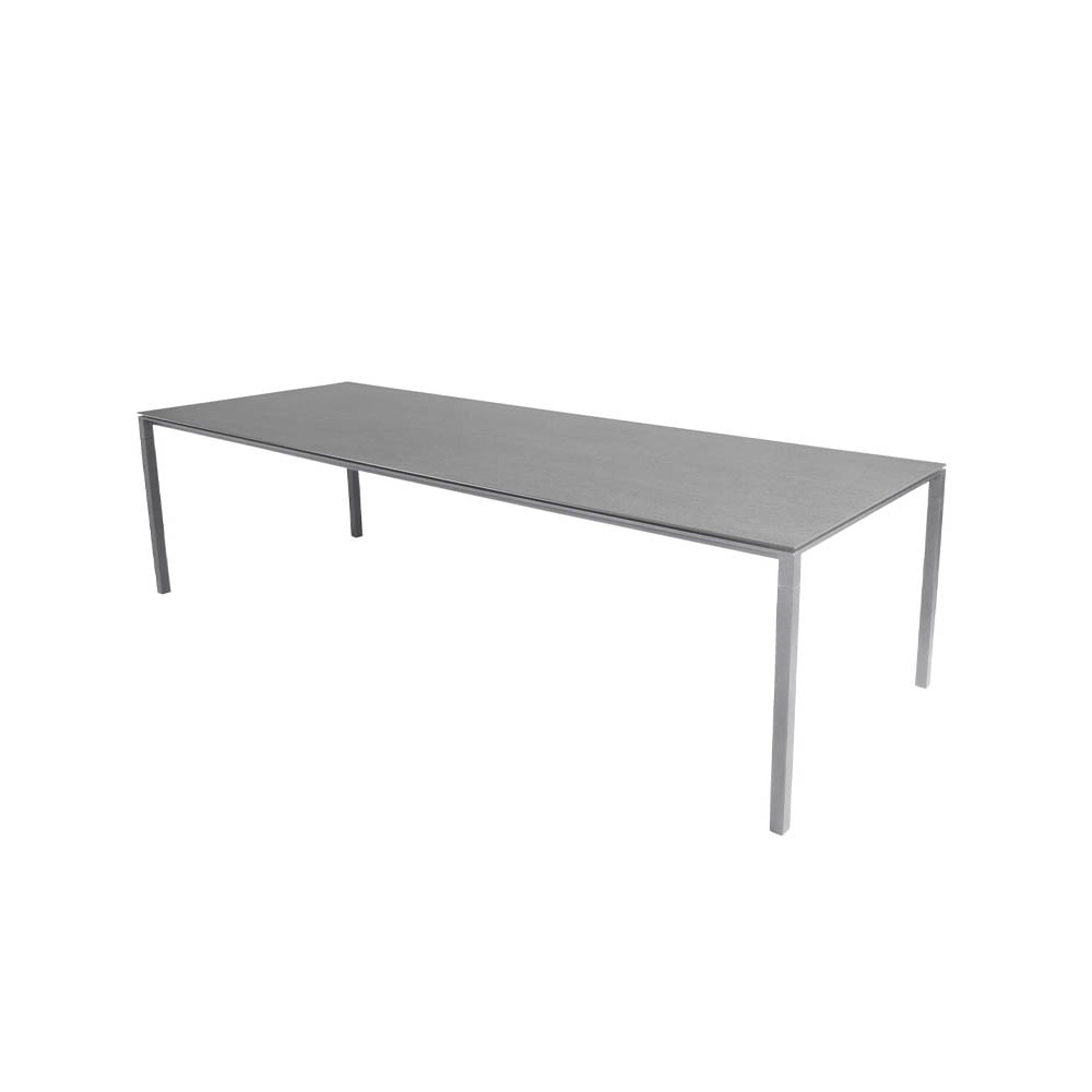 Cane-line Pure dining table Basalt grey-light grey 280x100 cm