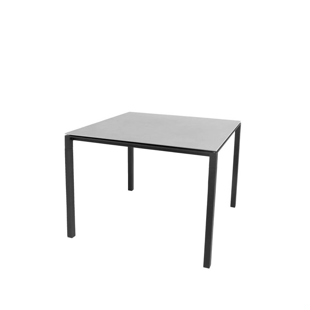 Cane-line Pure dining table Concrete grey-lava grey 100x100 cm