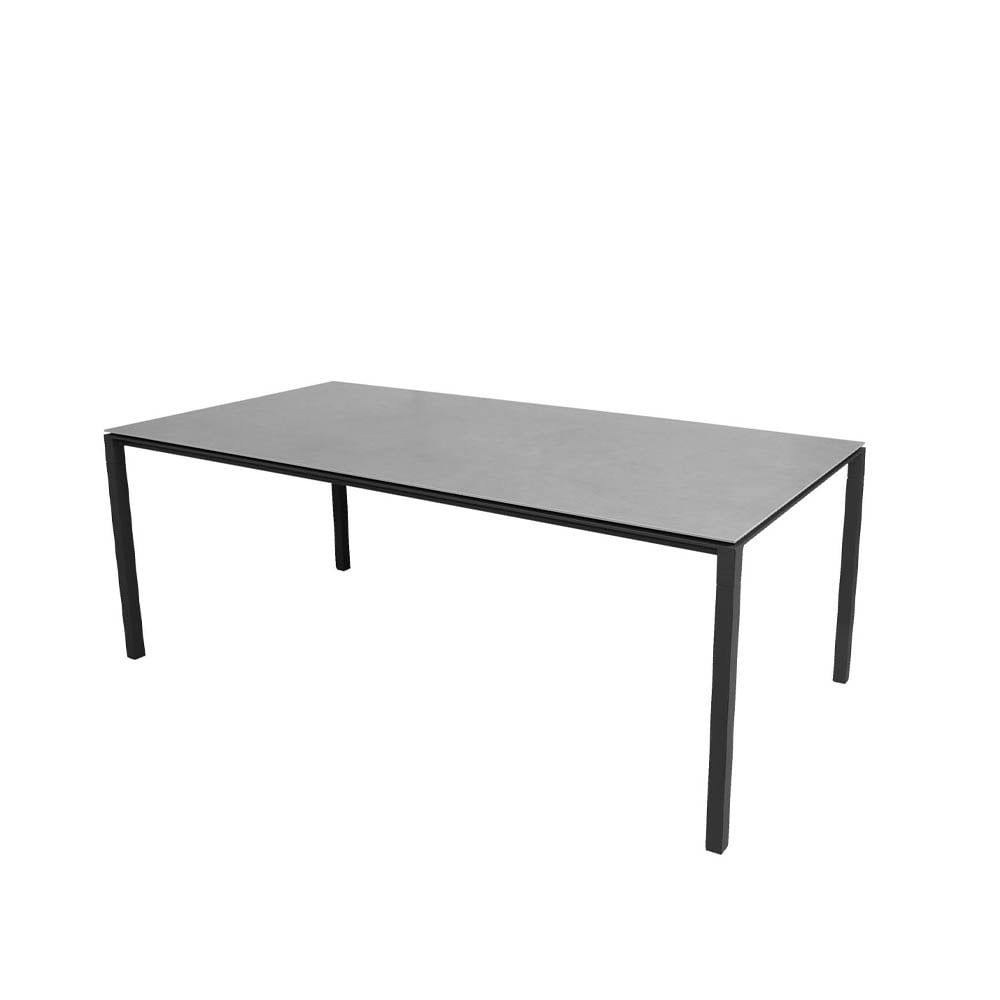 Cane-line Pure dining table Concrete grey-lava grey 200x100 cm