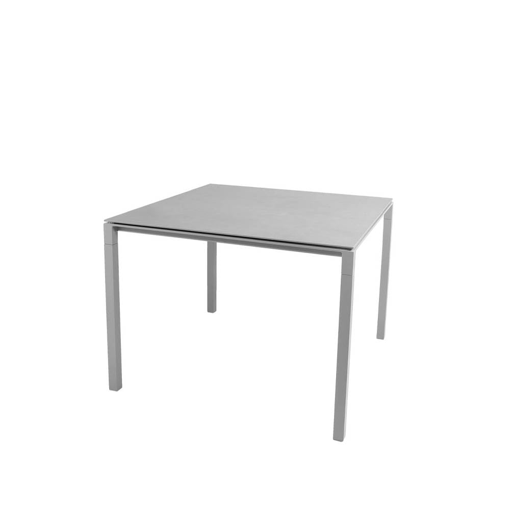 Cane-line Pure dining table Concrete grey-light grey 100x100 cm