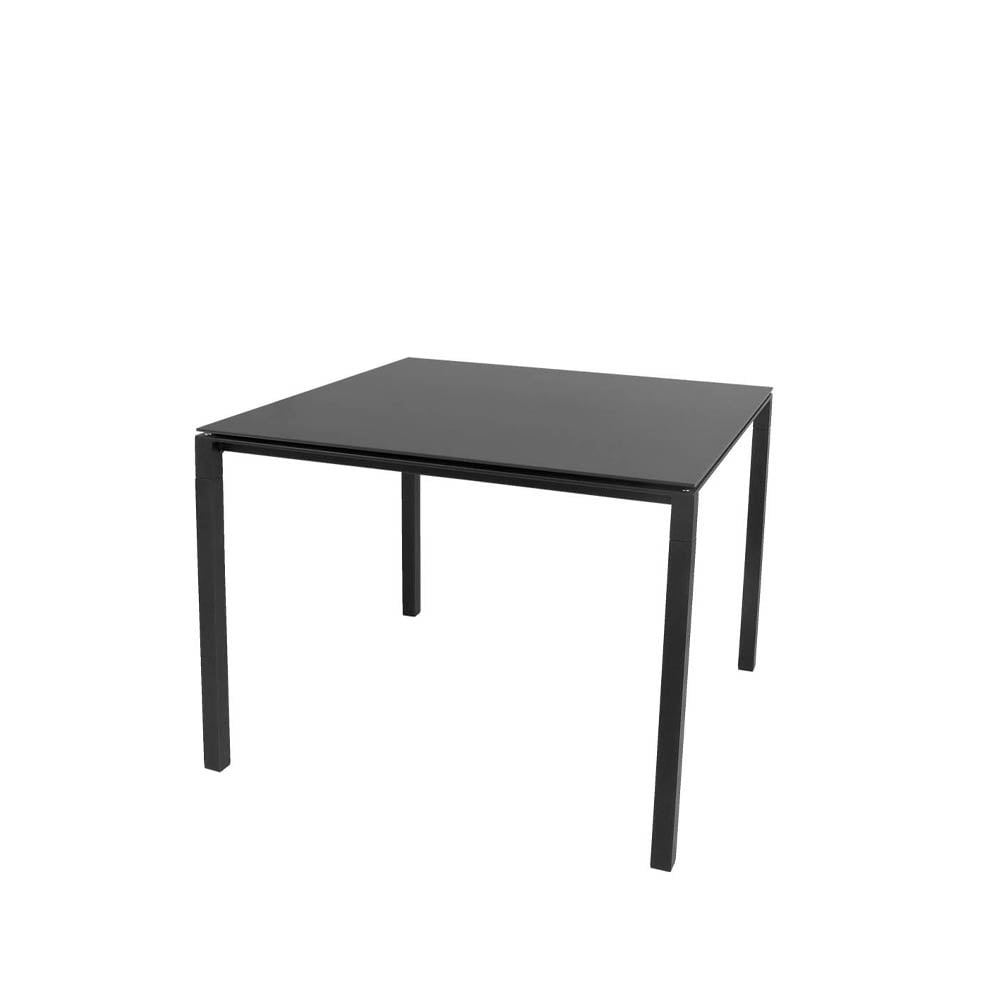 Cane-line Pure dining table Nero-lava grey 100x100 cm