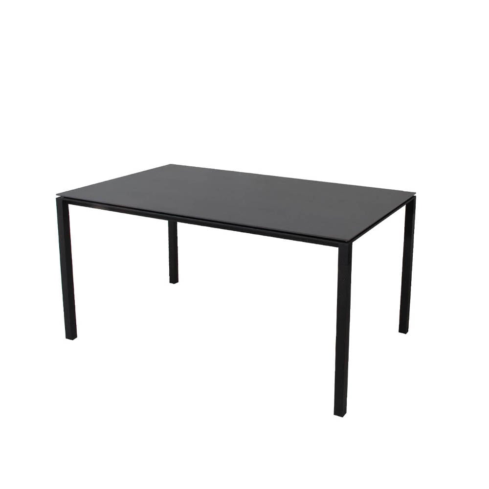 Cane-line Pure dining table Nero-lava grey 150x90 cm