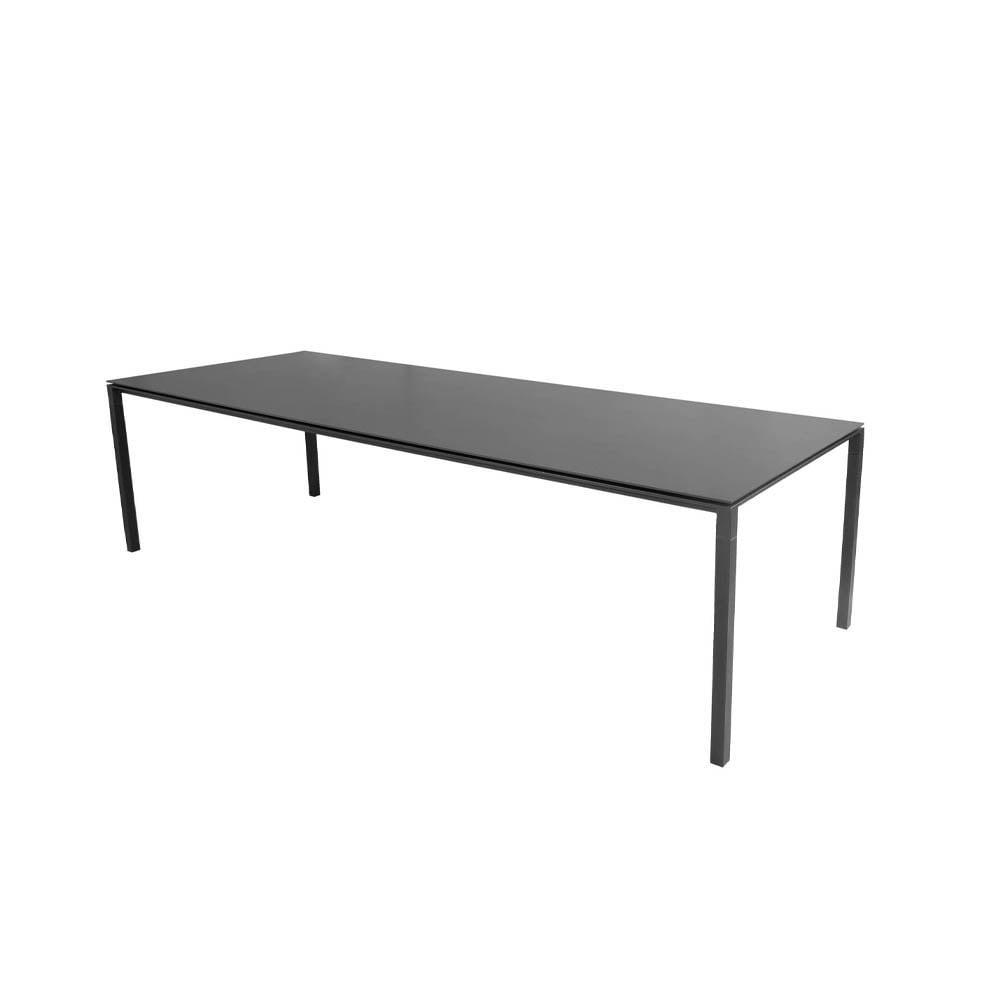 Cane-line Pure dining table Nero-lava grey 280x100 cm