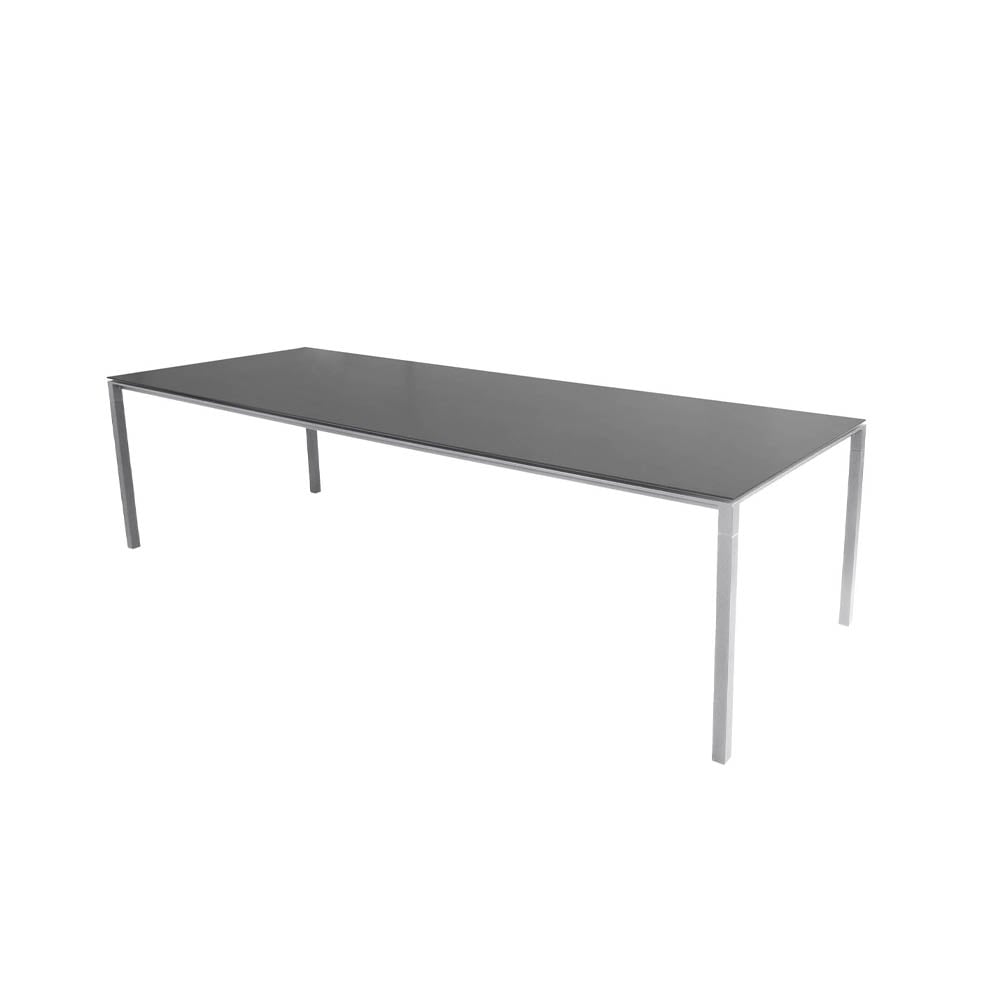 Cane-line Pure dining table Nero-light grey 280x100 cm