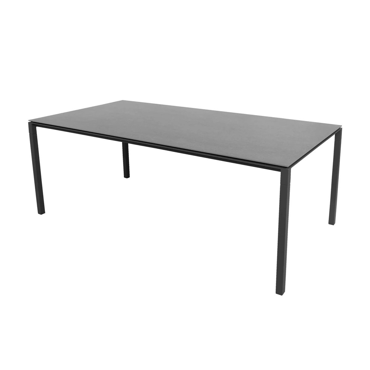 Cane-line Pure table 200x100 cm Basalt grey-lava grey