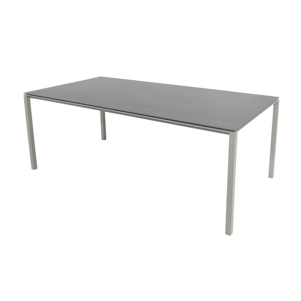 Cane-line Pure table 200x100 cm Basalt grey-taupe