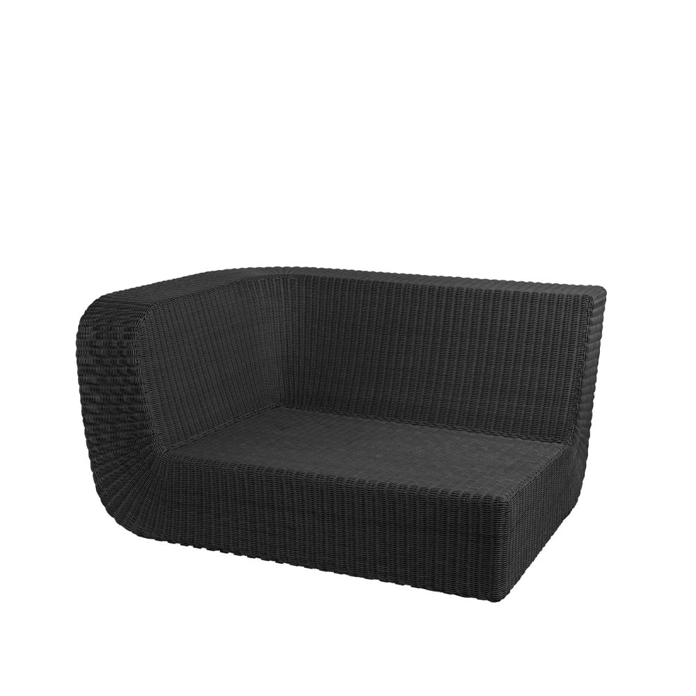 Cane-line Savannah modular sofa Black, right