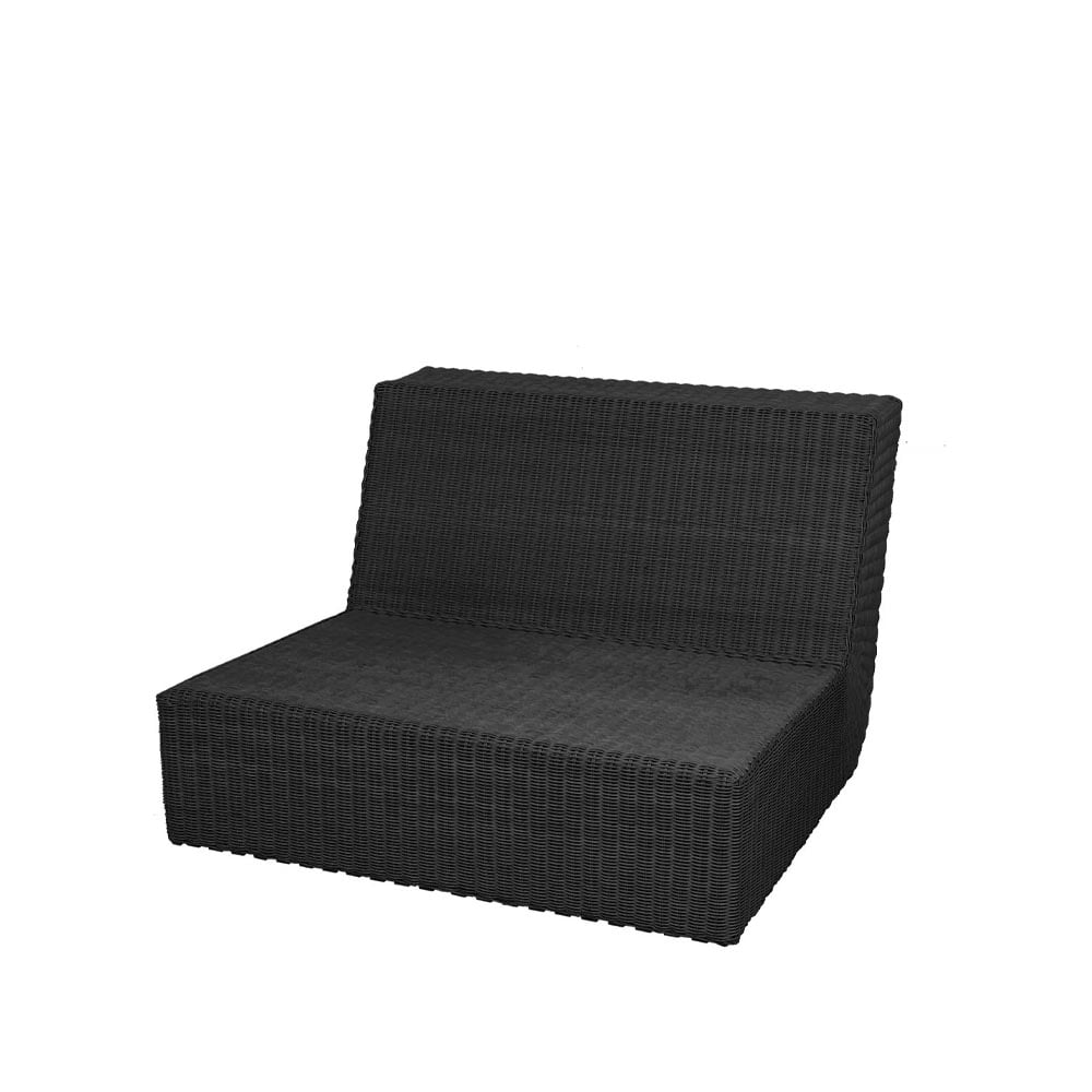 Cane-line Savannah modular sofa Black, single