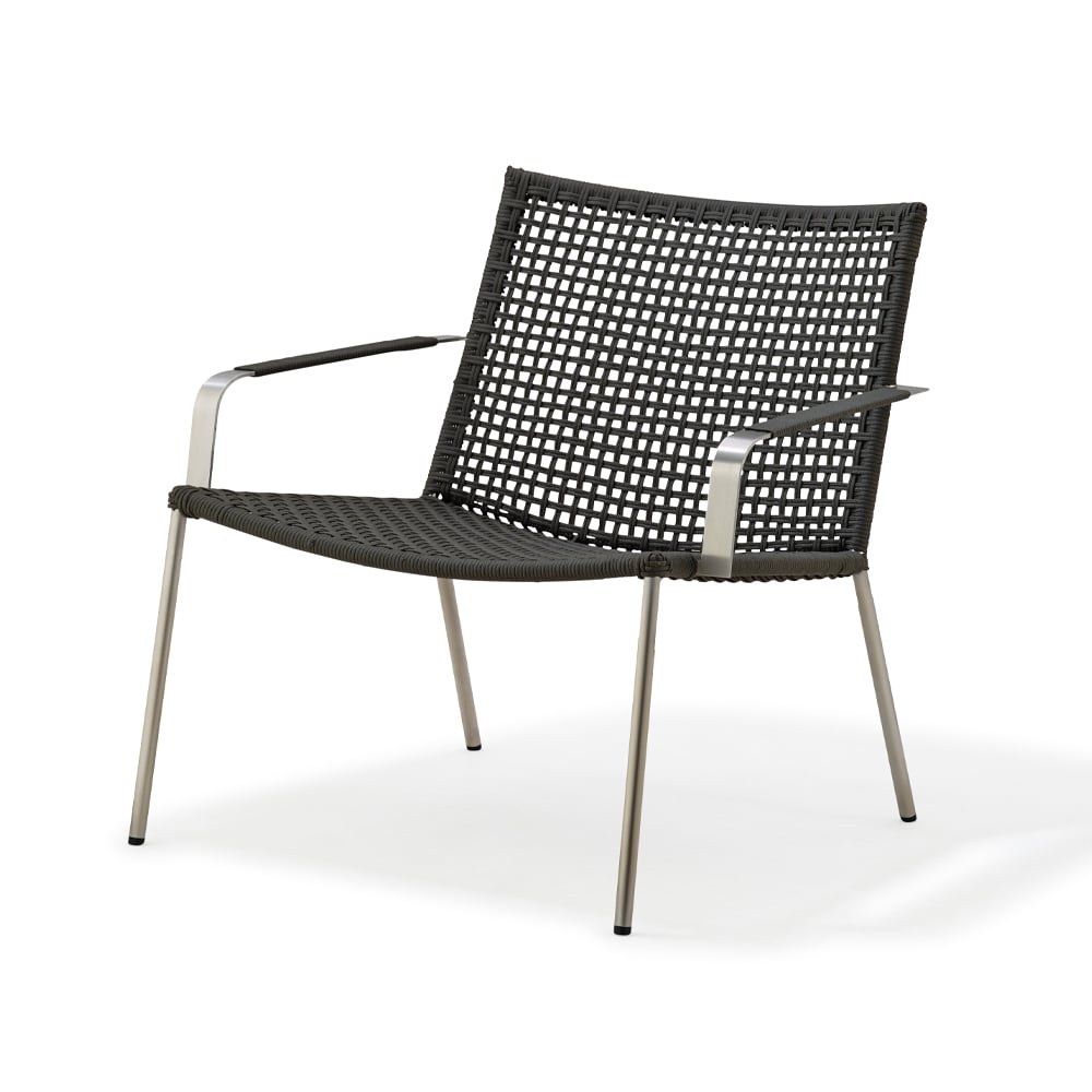 Cane-line Straw lounge armchair Anthracite