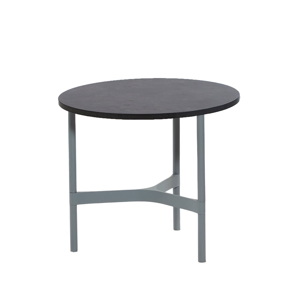 Cane-line Twist coffee table small Ø45 cm Dark grey-light grey