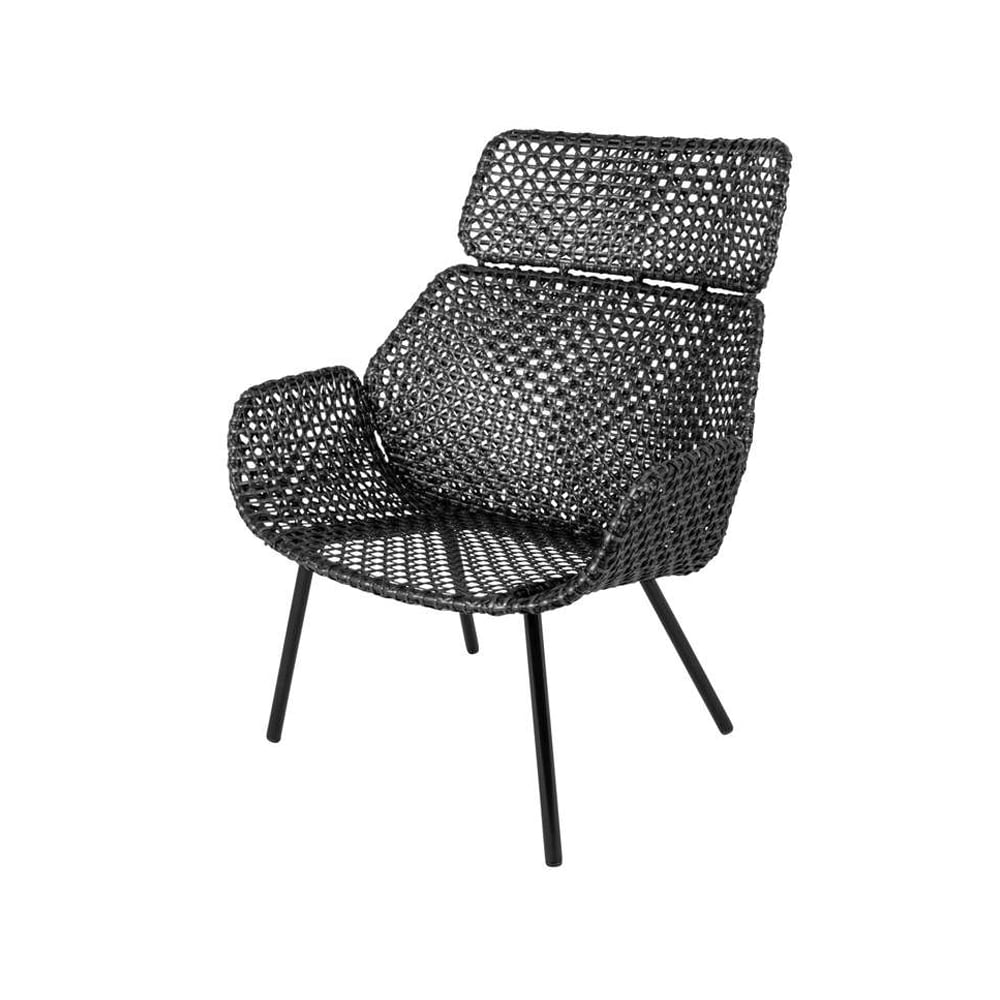 Cane-line Vibe Highback chair Black