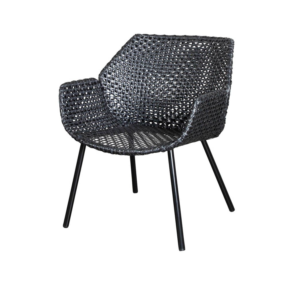 Cane-line Vibe lounge armchair Black/anthracite