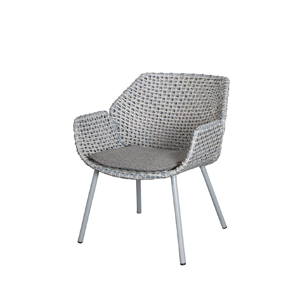 Cane-line Vibe lounge armchair cushion Cane-Line wove dark grey