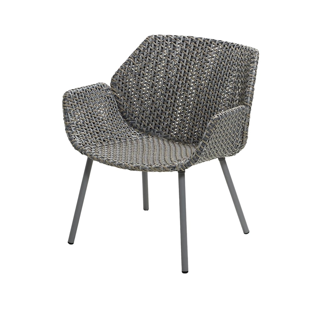 Cane-line Vibe lounge armchair Light grey/grey/taupe