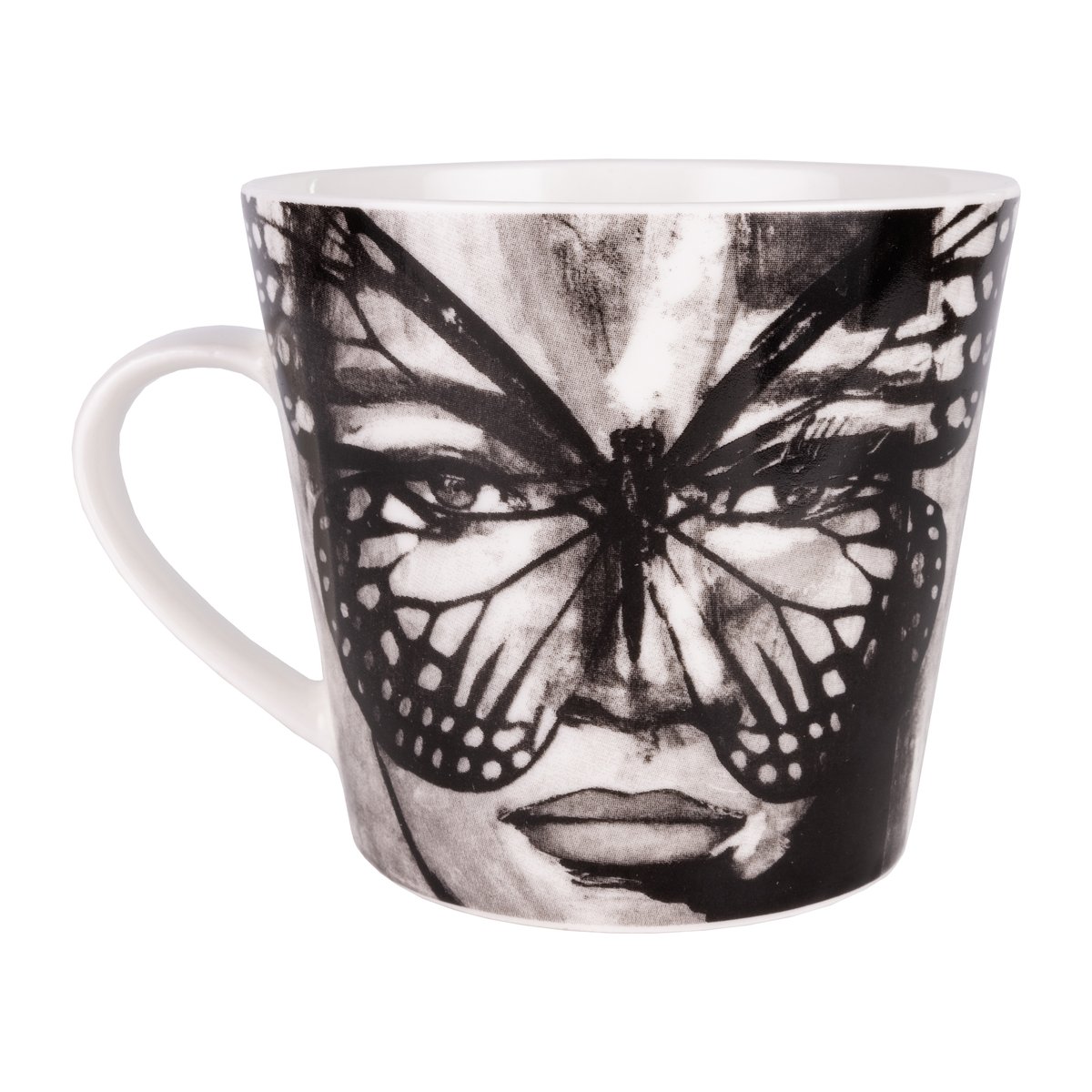 Carolina Gynning Golden Butterfly mug 40 cl Black-white