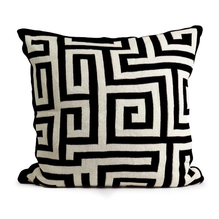 Knitted Cushion cover 50x50 cm - Black - Ceannis