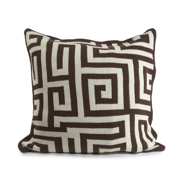 Knitted Cushion cover 50x50 cm - Dark brown - Ceannis