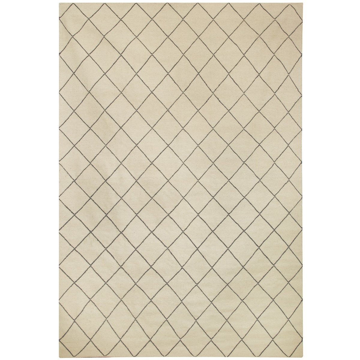 Chhatwal & Jonsson Diamond rug  230x336 cm Off white-grey