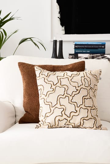 Kamal pillowcase 50x50 cm - Masala Yellow-Cognac-Off White - Chhatwal & Jonsson