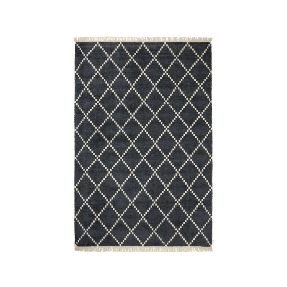 Chhatwal & Jonsson Kandi rug Black/off-white, bambu/silk, 230x320 cm