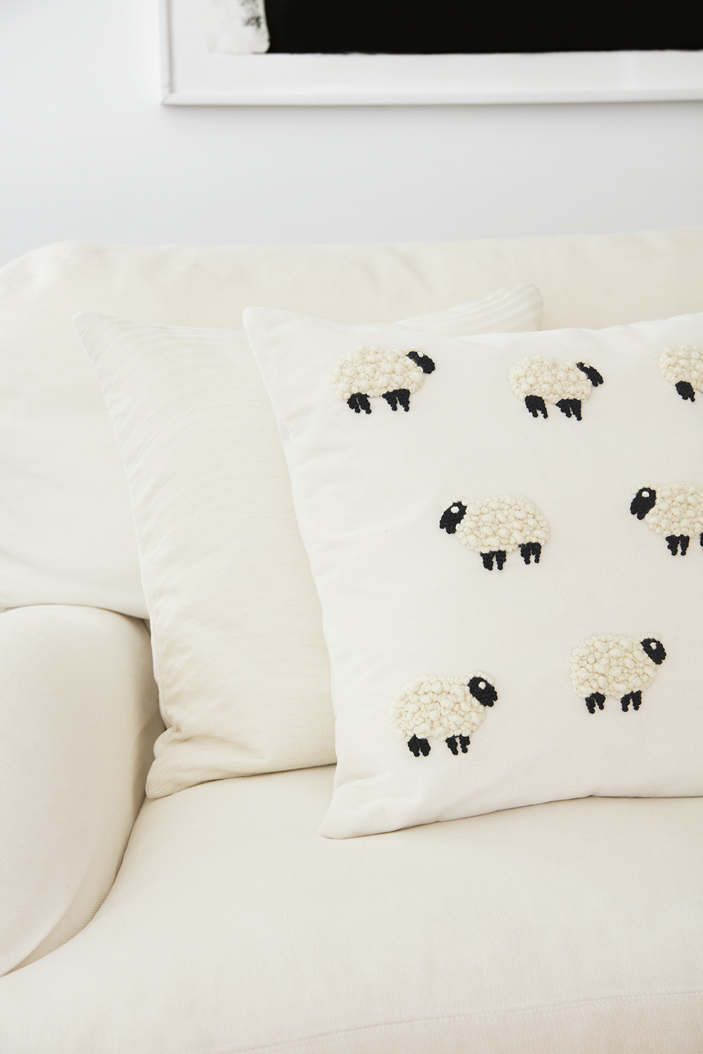 Kunal cushion cover 50x50 cm, Ivory