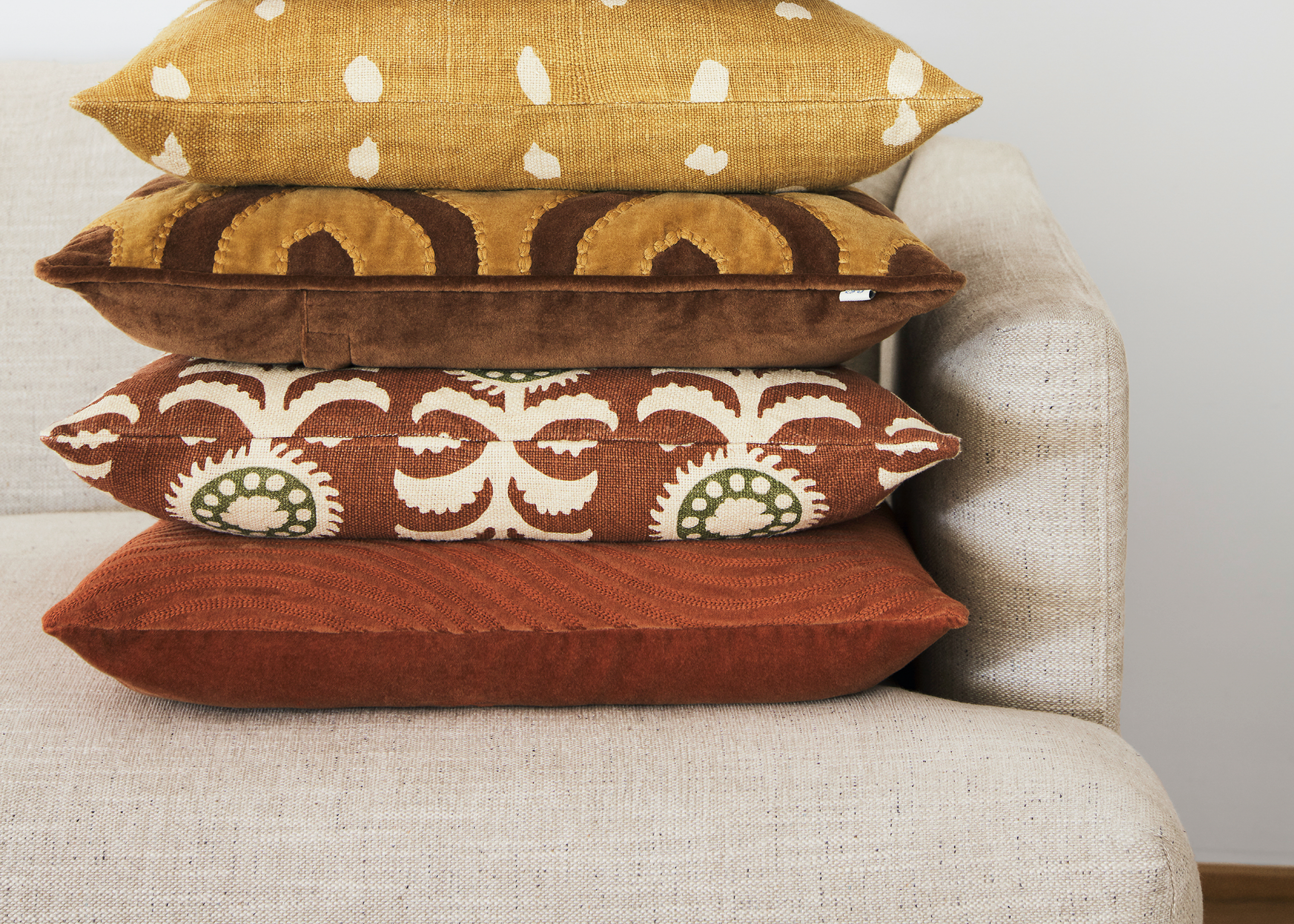 Kunal cushion cover 50x50 cm, Terracotta