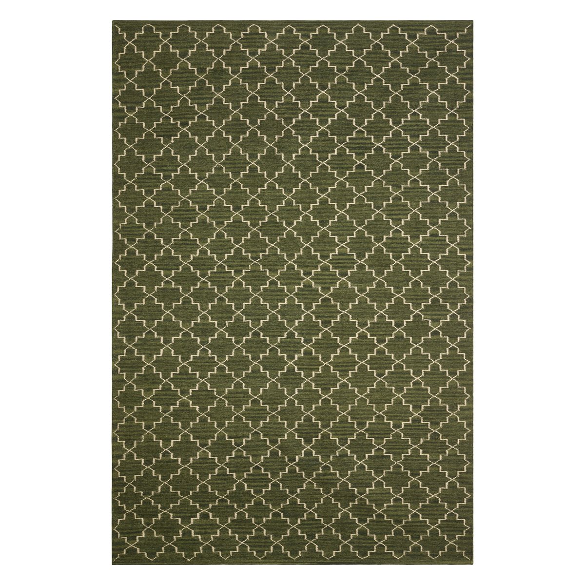 Chhatwal & Jonsson New Geometric rug  180x272 cm Green melange - off white