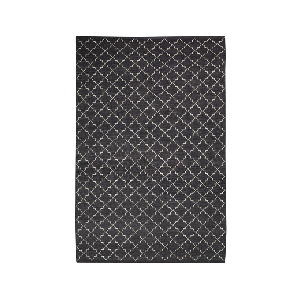 Chhatwal & Jonsson New Geometric rug Dark grey/off white-234x323 cm