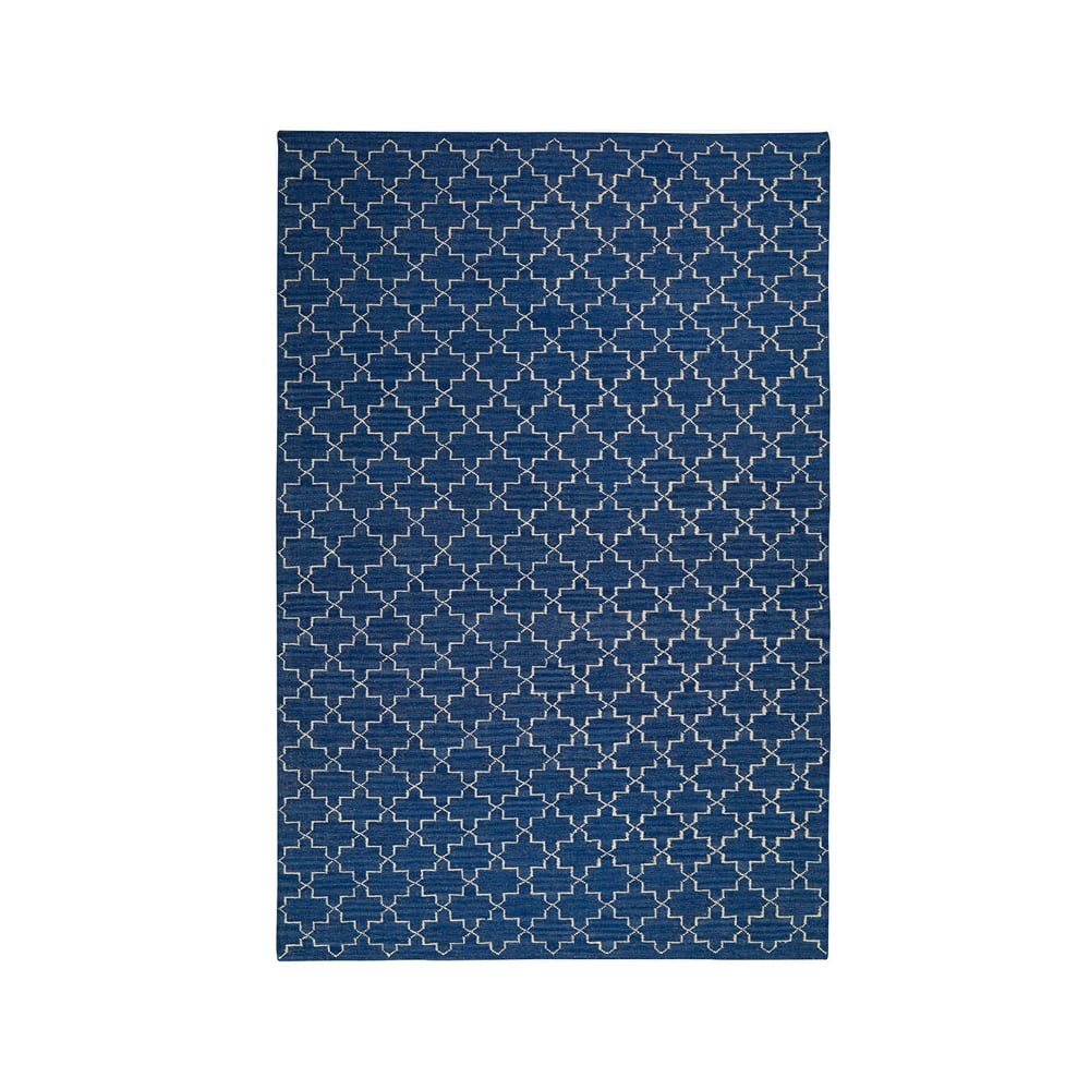 Chhatwal & Jonsson New Geometric rug Indigo melange/off white, 234x323 cm