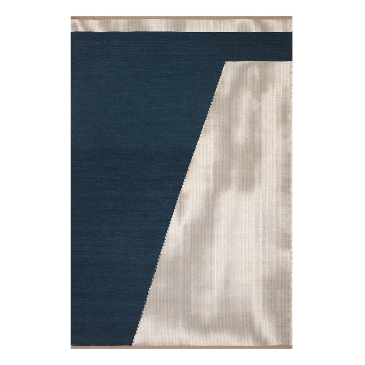 Chhatwal & Jonsson Una wool carpet 180x270 cm dark blue-beige-off white