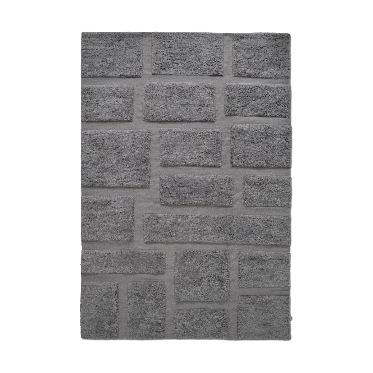 Classic Collection Bricks wool rug 170x230 cm Grey