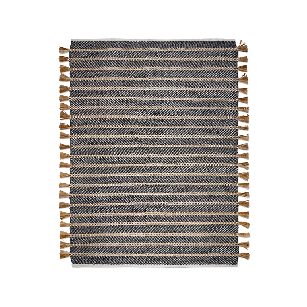 Classic Collection Candin rug Black/jute, 170x230 cm