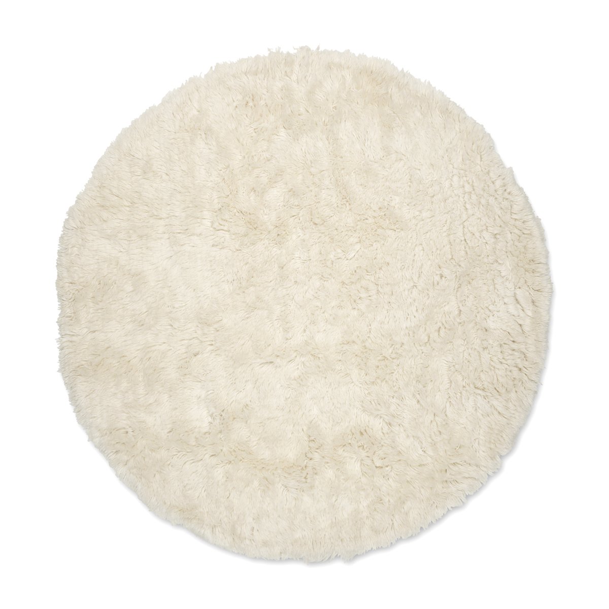 Classic Collection Cloudy wool carpet Ø160 cm Natural white