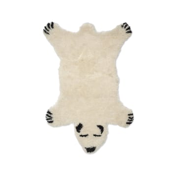 Fluffy Bear rug - White, 60x90 cm - Classic Collection